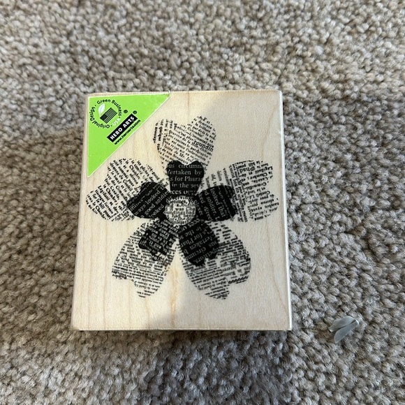 HOBBY LOBBY Baby it’s Cold Outside & Flower Rubber Stamp - Picture 5 of 6